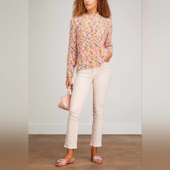 Mother The Dazzler Hover Jean In Date Night Pale Peach 24 - Picture 1 of 16